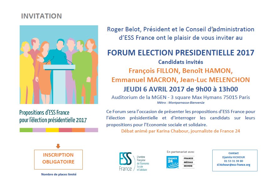 Francia: Los candidatos a las elecciones presidenciales 2017 y la ESS