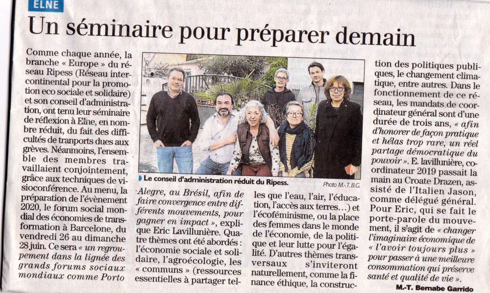 Objectifs 2020 du Ripess Europe : retour sur les grands axes