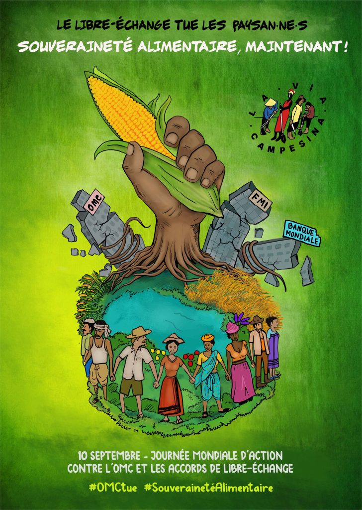 10 septembre – Journée mondiale d’action contre l’OMC et les accords de libre-échange – Appel à mobilisation !