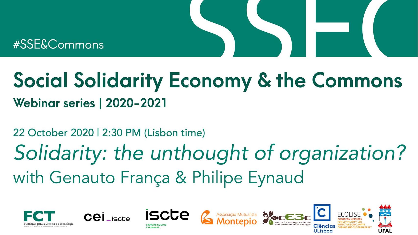 #SSE&Commons está lanzando su serie de webinarios para 2020/2021