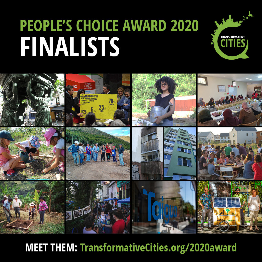 Finale du prix du public pour les villes transformatrices 2020