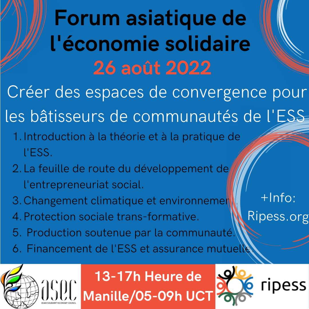 ASEF’22: Forum Asiatique de l’économie solidaire
