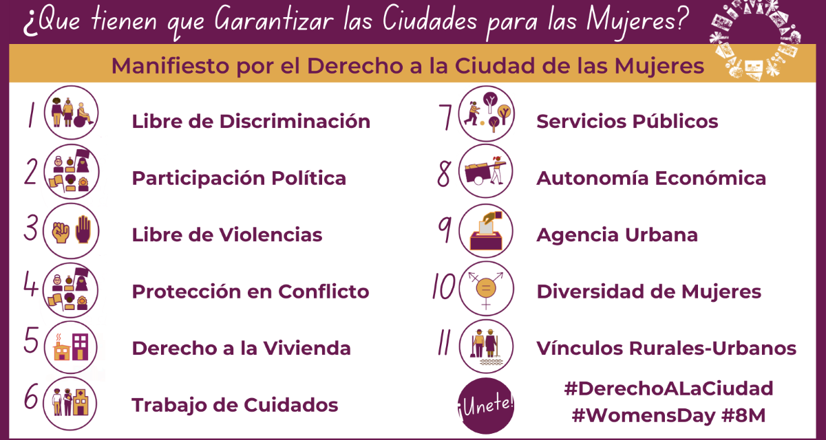 Manifiesto por El Derecho a la Ciudad de las Mujeres