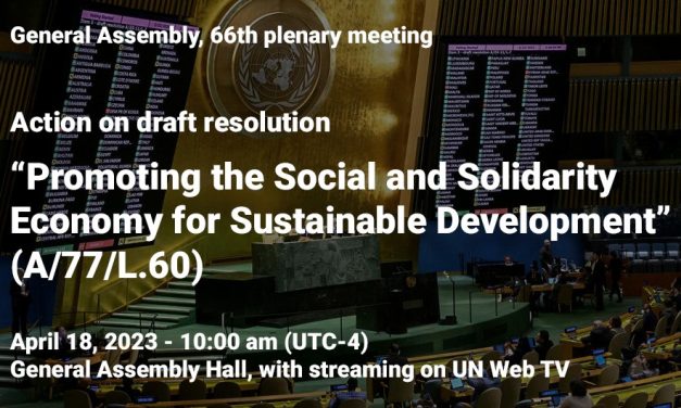 RIPESS se mobilise pour la ratification imminente de la résolution de l’ONU sur l’ESS