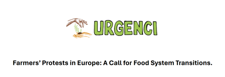 Farmers’protests in Europe: A call for food systems transitions